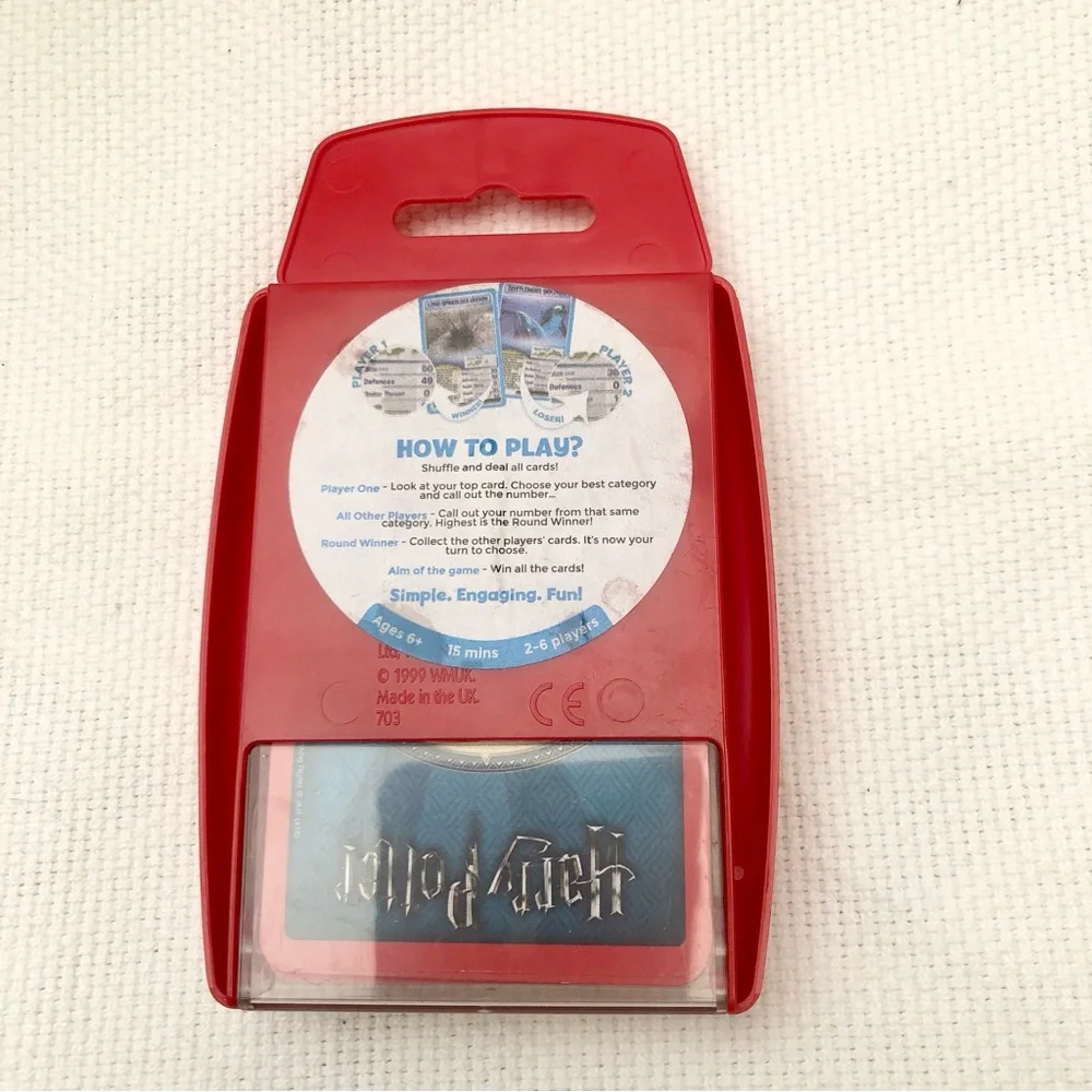 Top Trumps Harry Potter and the Goblet of Fire Card Game in Red Case